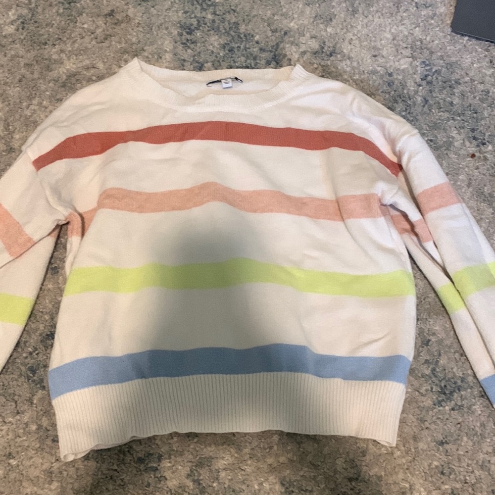 Cropped colorful sweater